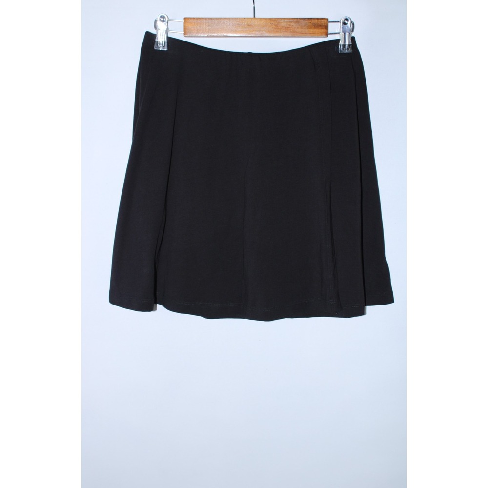 ATM Women's Small Black Stretchy Lined Mini Skirt